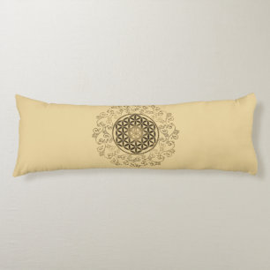 Flower Of Life - Vintage Ornaments Mandala 2 Body Pillow