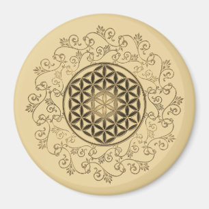 Flower Of Life - Vintage Ornaments Mandala 2 Magnet