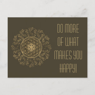 Flower Of Life - Vintage Ornaments Mandala 2 Postcard