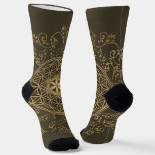 Flower Of Life - Vintage Ornaments Mandala 2 Socks