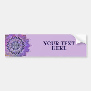 Flower Of Life - Vintage Style Galaxy Space 1 Bumper Sticker