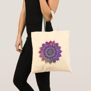 Flower Of Life - Vintage Style Galaxy Space 1 Tote Bag