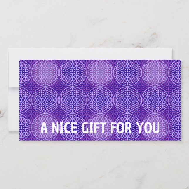 FLOWER OF LIFE - violet lila pattern (Front)