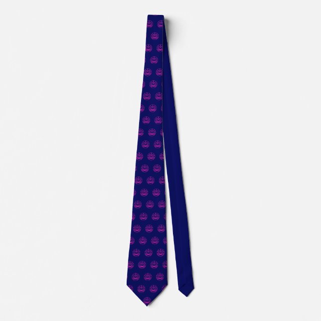 Flower of life - violet tie (Front)