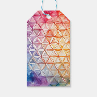 Flower of Life - Watercolor Painting Gift Tags