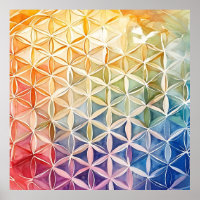 Flower of Life - Watercolor Painting