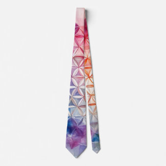 Flower of Life - Watercolor Painting Tie