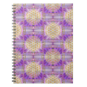 FLOWER OF LIFE - Yantra seamless pattern Notebook