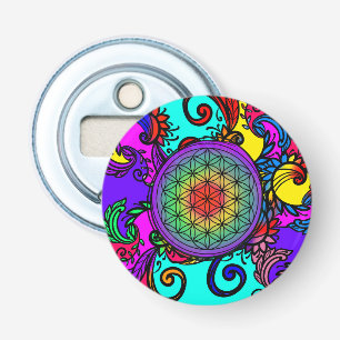 Flower of life zen Chakra Bottle Opener