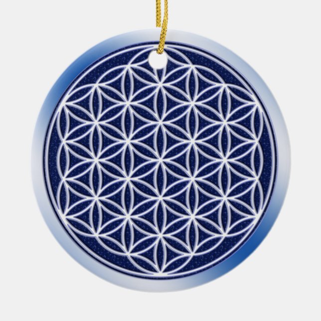 Flower Of Live / heaven Ceramic Ornament (Front)