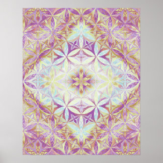 Flower of Live Pattern Poster