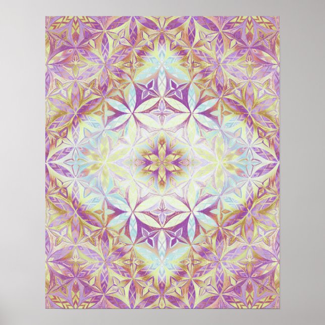 Flower of Live Pattern Poster (Front)