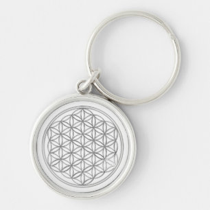 Flower Of Live / silver Keychain