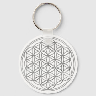 Flower Of Live / silver Keychain
