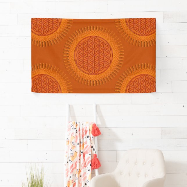Flower Of Live - sun - seamless pattern 1 Banner (Insitu)