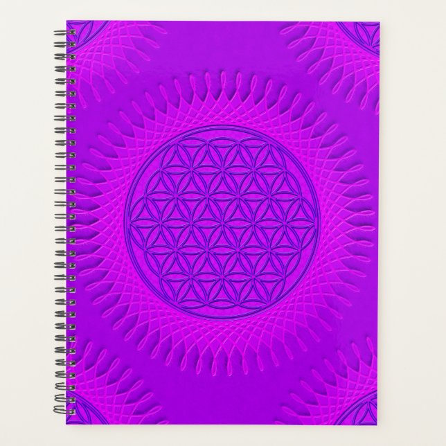 Flower Of Live - sun - seamless pattern 3 Planner (Front)