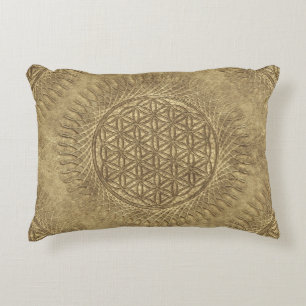 Flower Of Live - sun - seamless pattern 4 Accent Pillow
