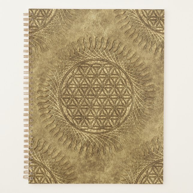 Flower Of Live - sun - seamless pattern 4 Planner (Front)