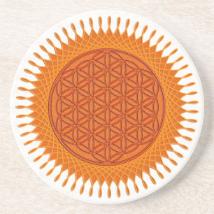Flower Of Live / sunny design Coaster