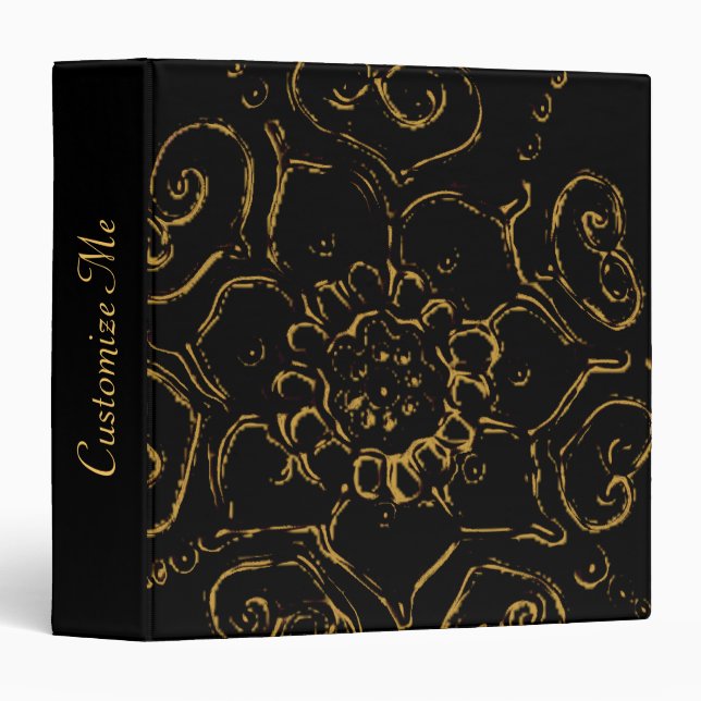 Flower Of Love (Henna) (Golden) Binder (Front/Spine)
