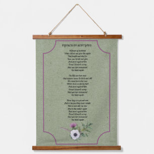 Flower of Scotland Lyrics Hanging Tapestry