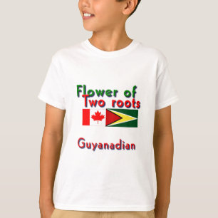 Flower of two roots guyanese-canadian T-Shirt