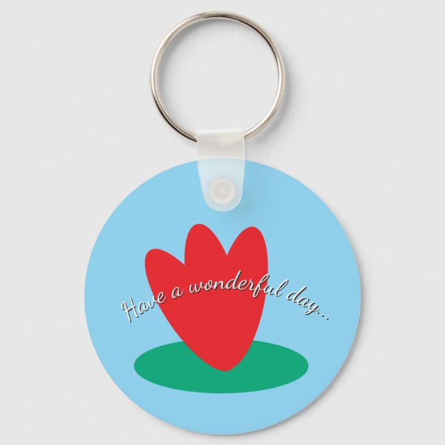 flower on a pond keychain (Front)