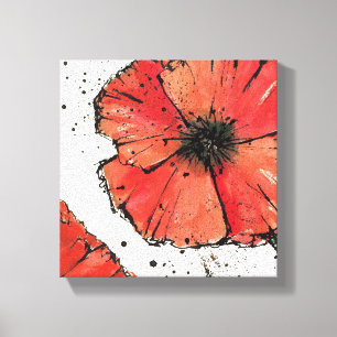 Flower on a White Background Canvas Print