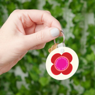 flower on  keychain