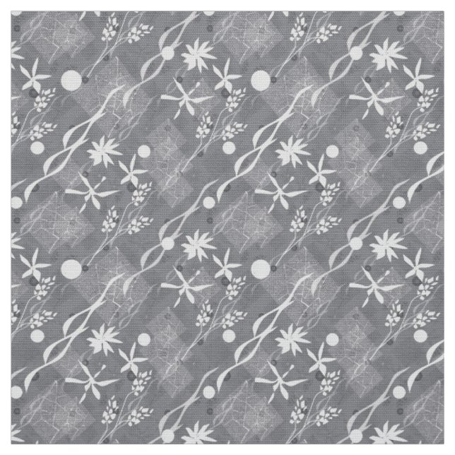 Flower ornament. fabric (Swatch)
