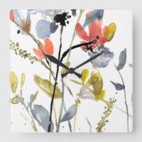Flower Overlay - Watercolor Flowers & Stems