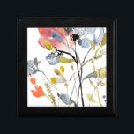 Flower Overlay - Watercolor Pastel Flowers Gift Box<br><div class="desc">Flower Overlay I by Jennifer Goldberger. Features flowers and stems in a watercolor-like style,  primarily with a light colour scheme.</div>