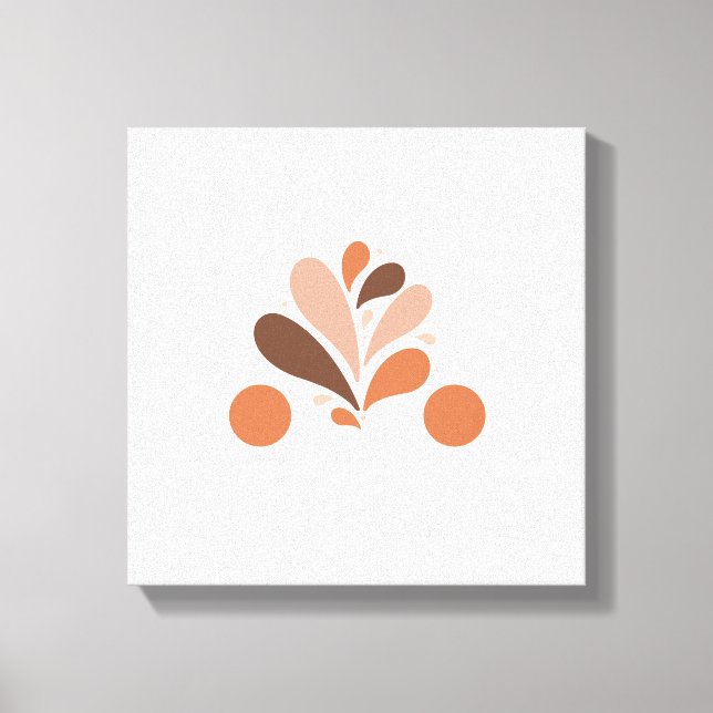 Flower painting on canvas print (Front)