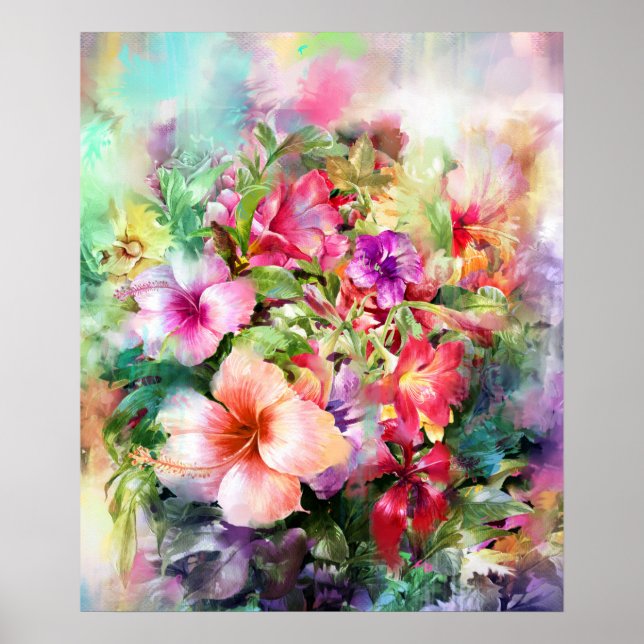 Flower Painting Poster (Front)