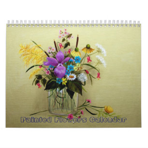 Flower Paintings Calendar