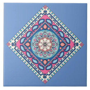 Flower Paisley™ Ceramic Tile