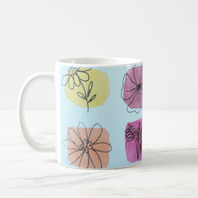 Flower Palette  Coffee Mug (Left)