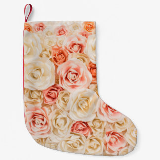 Flower paper for background in love style small christmas stocking