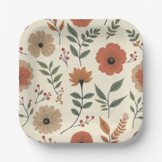 Flower Paper & Party Plates