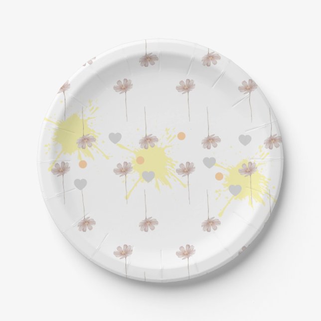 flower  paper plate (Front)