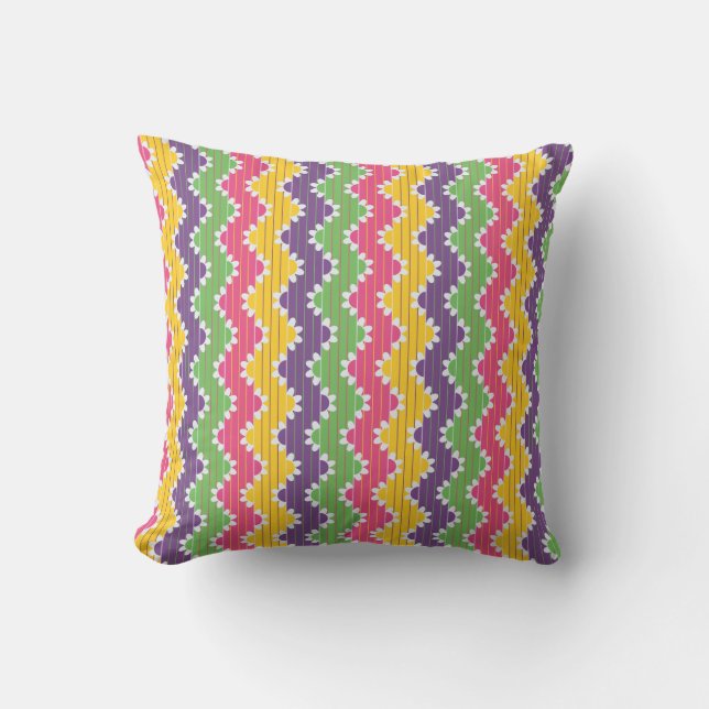 Flower Party | FPA-02 |  Throw Pillow (Front)
