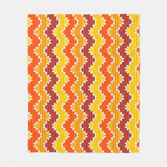 Flower Party | FPA-03 |  Fleece Blanket (Front)