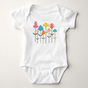 Flower Patch Baby Bodysuit