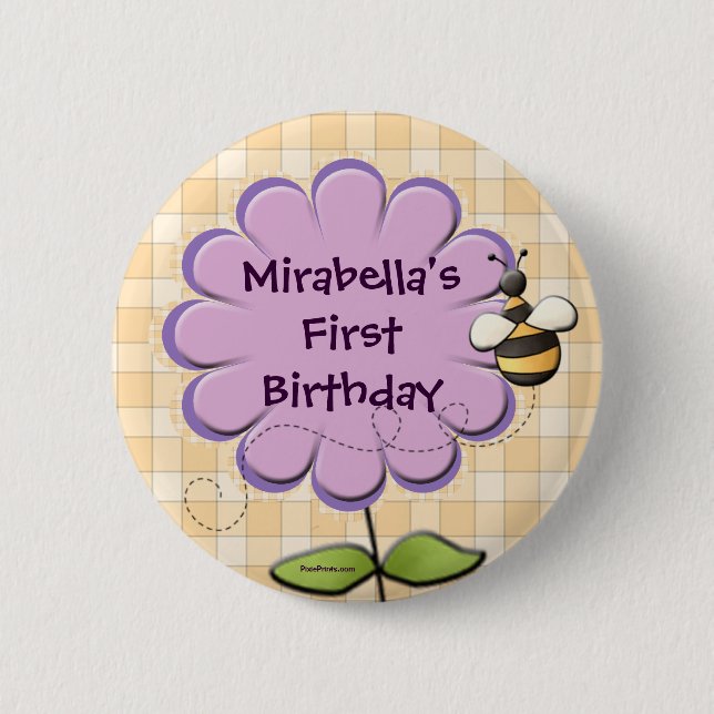 Flower Patch Button (Front)