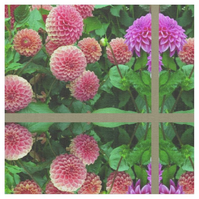 Flower patch fabric (Close Up)