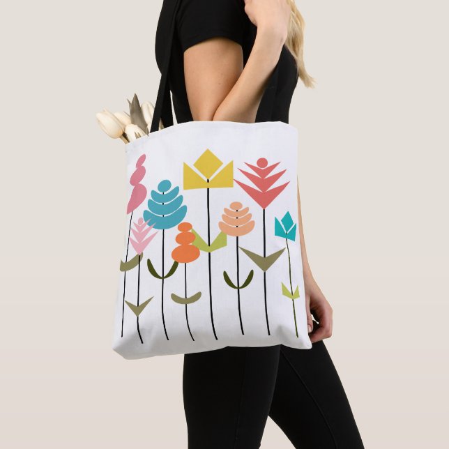 Flower Patch Tote Bag (Close Up)