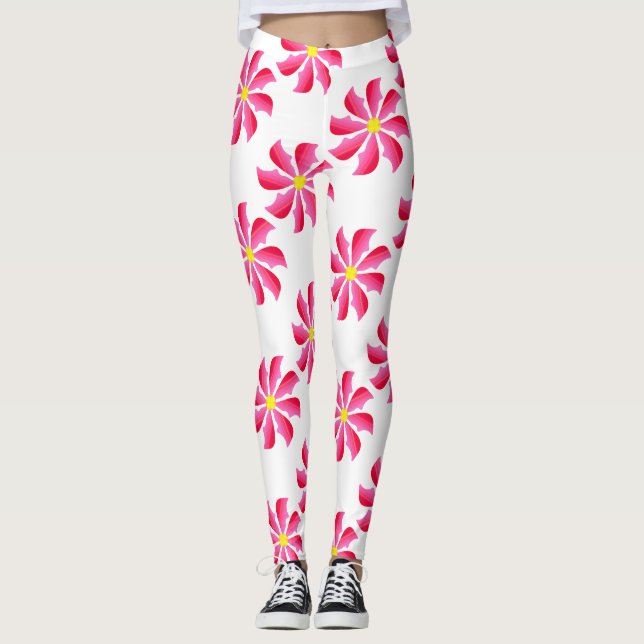 Flower Pattern 11 Leggings (Front)