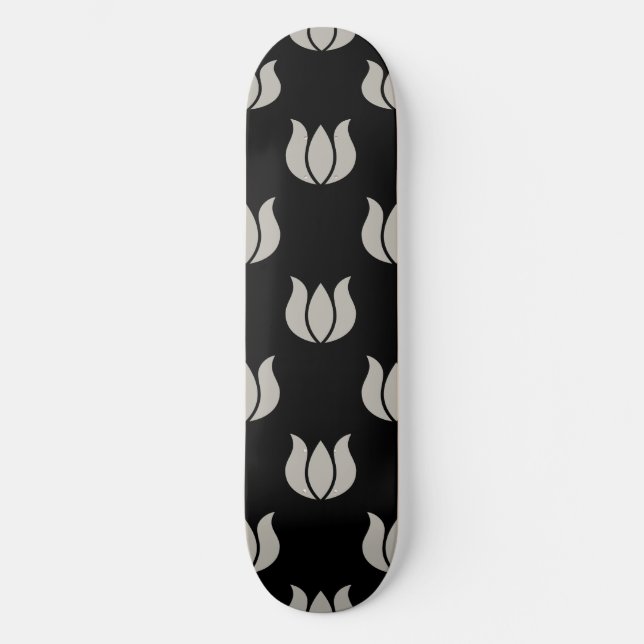 Flower Pattern 5 Aluminum Skateboard (Front)