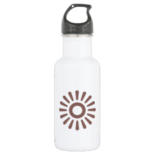 Flower Pattern 6 Cognac 532 Ml Water Bottle