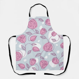 Flower pattern apron